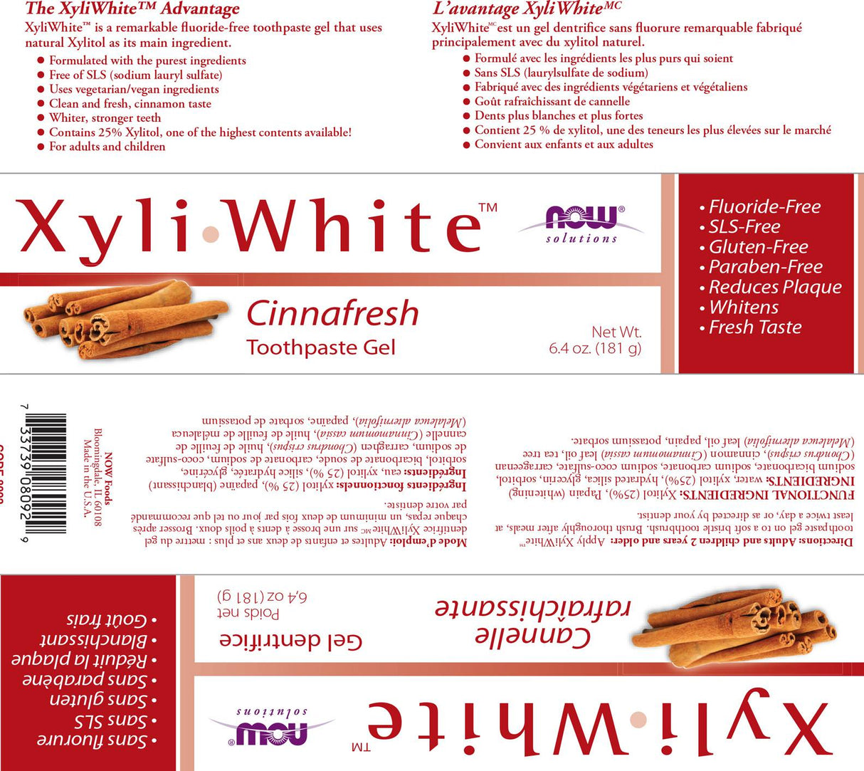 XYLIWHITE - Toothpaste - 182 grams - Nutra Best Europe