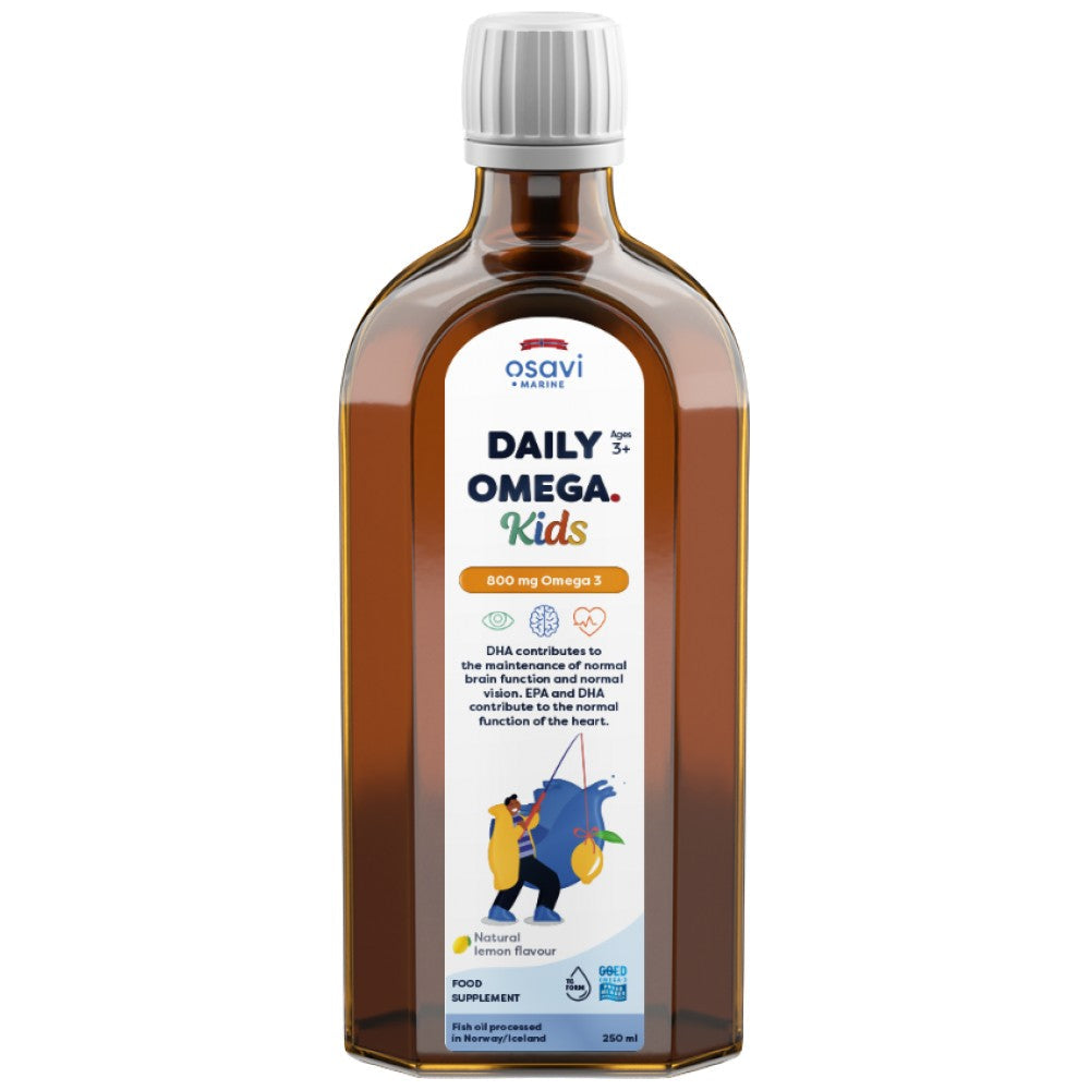 Daily Omega Kids Liquid | Natural Lemon Flavored - 250 ml - Nutra Best Europe