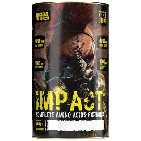 Nuclear Impact | Complete Amino Acids Formula - BCAA, EAA, Glutamine, Citrulline - 450 grams - Nutra Best Europe