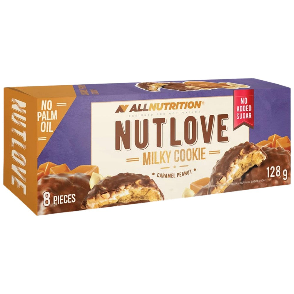 NutLove Milky Cookie | Caramel & Peanut - 128 grams - Nutra Best Europe