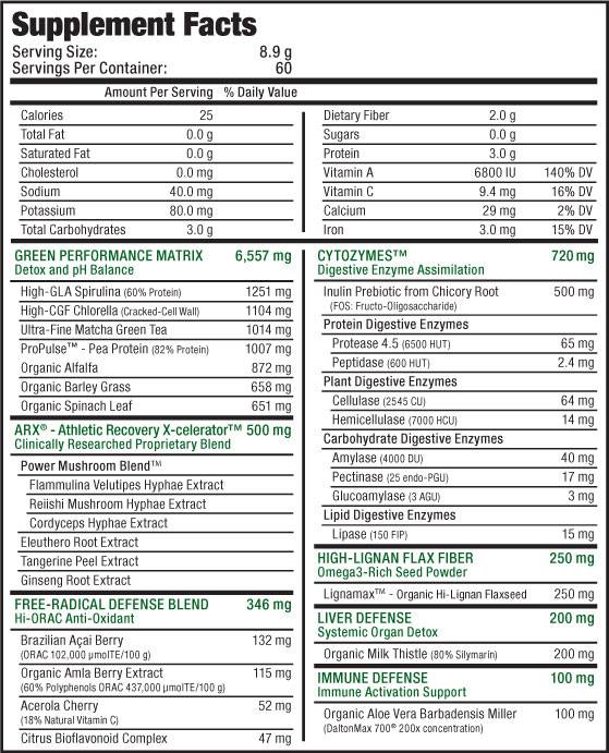 Cyto-Greens - 535 grams - Nutra Best Europe