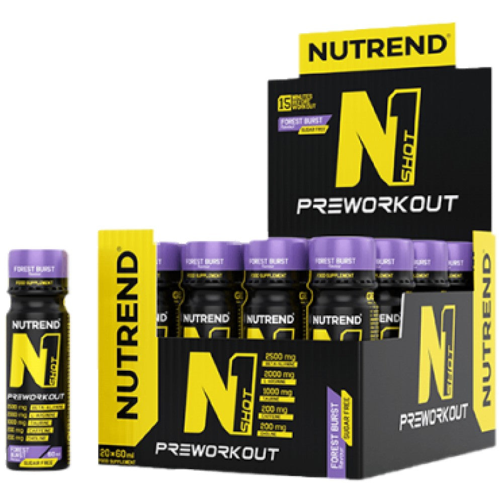 N1 Pre-Workout Shot - 20 x 60 ml - Nutra Best Europe