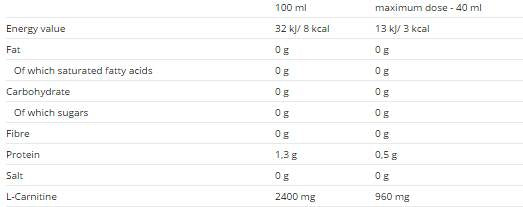 Carnitine Liquid 500 ml 500 ml - Nutra Best Europe