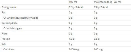 Carnitine Liquid 500 ml 500 ml - Nutra Best Europe