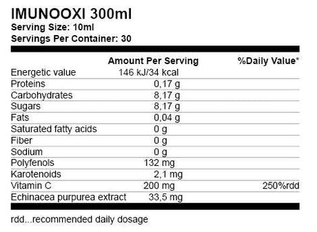 Imunooxi 300 ml - Nutra Best Europe