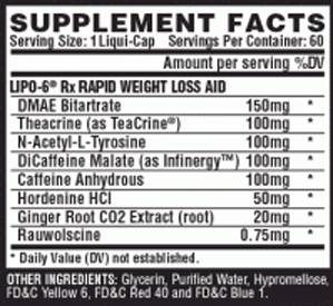 Lipo 6 Rx - 60 Gel capsules - Nutra Best Europe