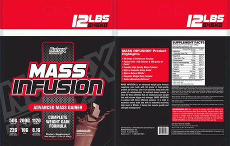 Mass Infusion Gainer - 5450 grams - Nutra Best Europe