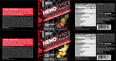 Hemo Rage Underground - 243 grams - Nutra Best Europe