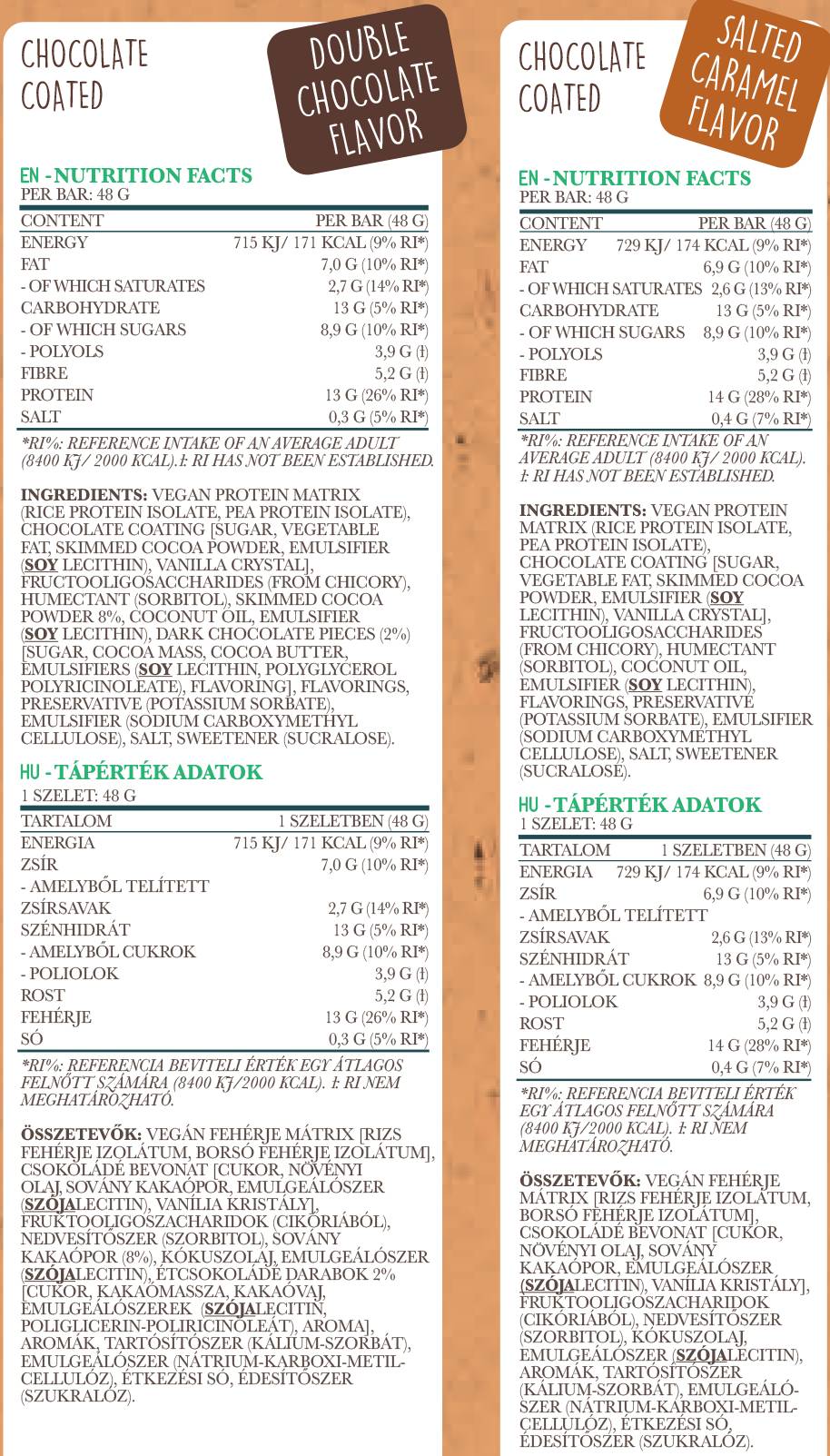 Vegan Protein Bar - 48 grams - Nutra Best Europe