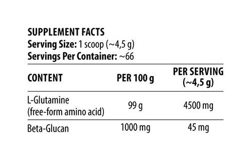 The Glutamine | Ultimate Muscle Defender - 300 grams - Nutra Best Europe