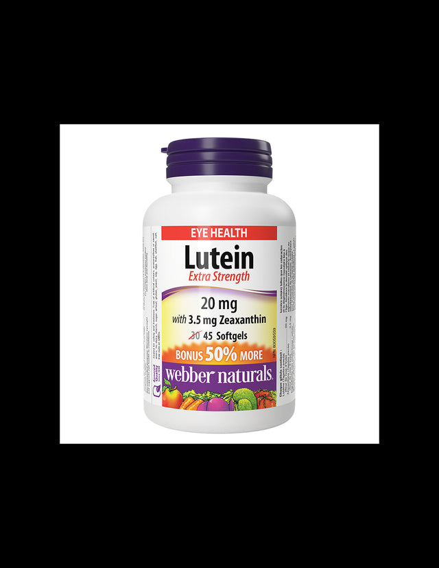 Eye health - Lutein 20 mg + Zeaxanthin 3.5 mg, 45 softgel capsules - Nutra Best Europe