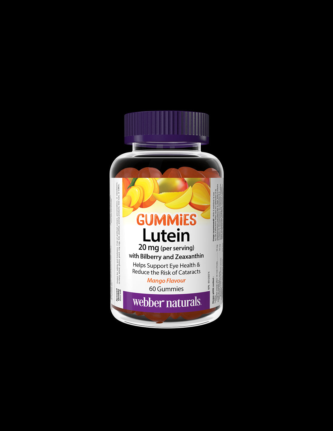 Eye Health - Lutein with Blackberry and Zeaxanthin, 60 Softgels, Mango Flavor - Nutra Best Europe