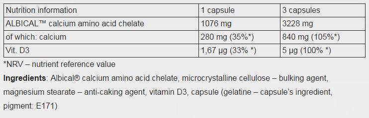 Chela - Calcium D3 - 30 capsules - Nutra Best Europe