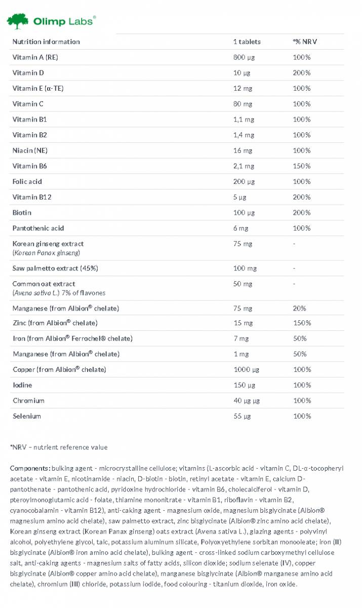 Gold Vit For Men - 30 Tablets - Nutra Best Europe