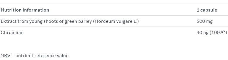 Young Barley Premium 30 capsules - Nutra Best Europe