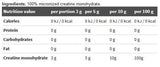 Creatine Monohydrate Powder - 250 grams - Nutra Best Europe