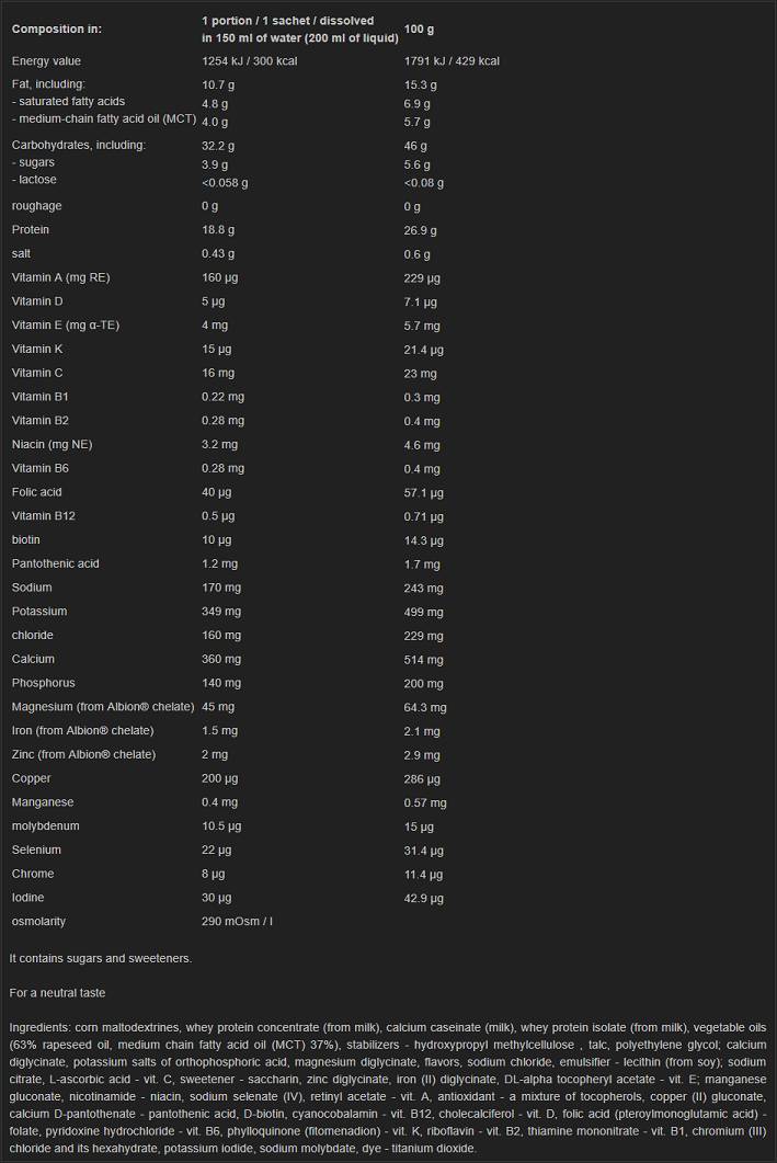 Nutramil Complex Protein 6 x 72 grams - Nutra Best Europe