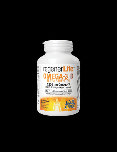 RegenerLife™ Omega-3+D Ultra Strength - 90 dragees - Nutra Best Europe