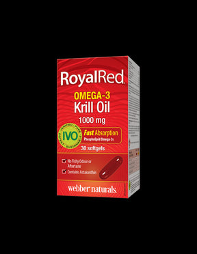 Omega-3 Krill Oil RoyalRed® 1000 mg x 30 softgel capsules Webber Naturals - Nutra Best Europe