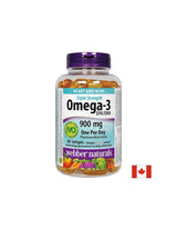 Omega-3 Triple Strength / Omega-3 900 mg x 80 softgel capsules Webber Naturals - Nutra Best Europe