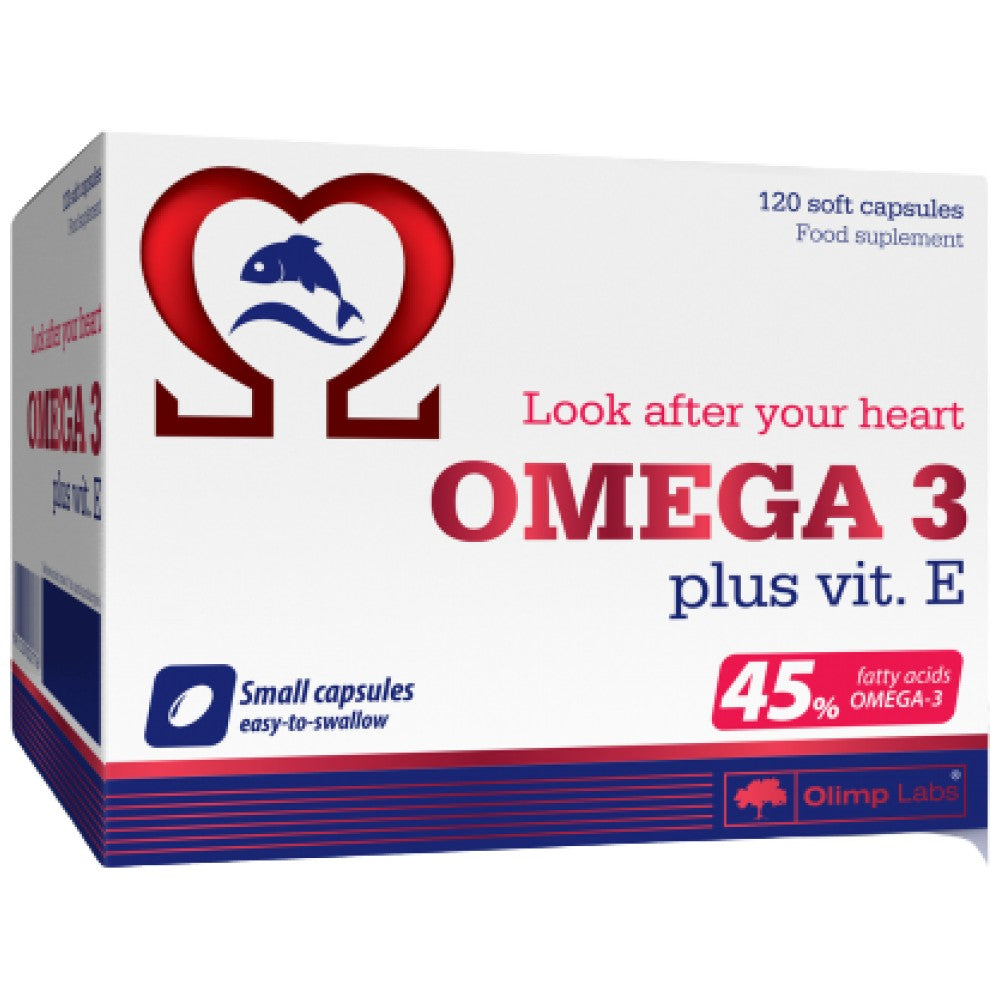 Omega 3 plus vit E 45% - 120 capsules - Nutra Best Europe