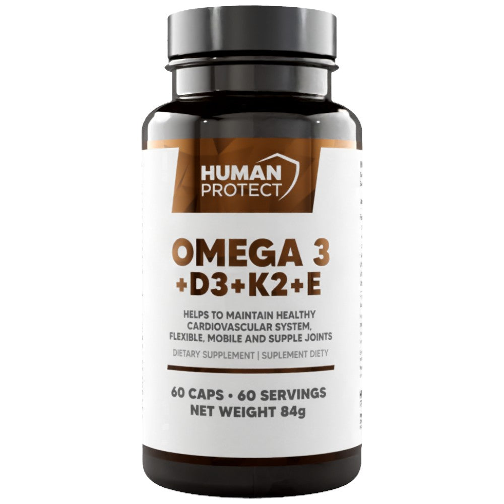 Omega 3 + D3 + K2 + E 60 capsules - Nutra Best Europe