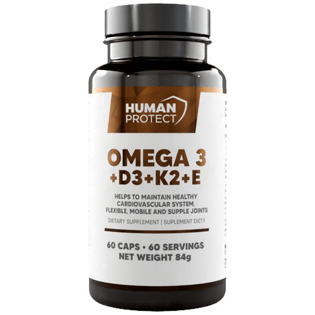 Omega 3 + D3 + K2 + E 60 capsules - Nutra Best Europe