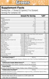 Orange OxiMega GREENS - 318 grams - Nutra Best Europe