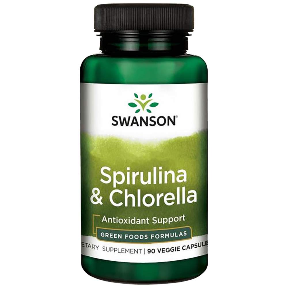 Made with Organic Spirulina and Chlorella 400 mg 90 capsules - Nutra Best Europe