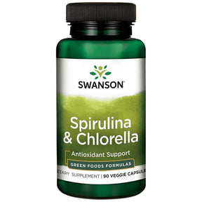 Made with Organic Spirulina and Chlorella 400 mg 90 capsules - Nutra Best Europe