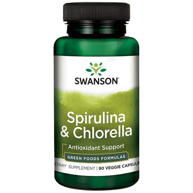 Made with Organic Spirulina and Chlorella 400 mg 90 capsules - Nutra Best Europe
