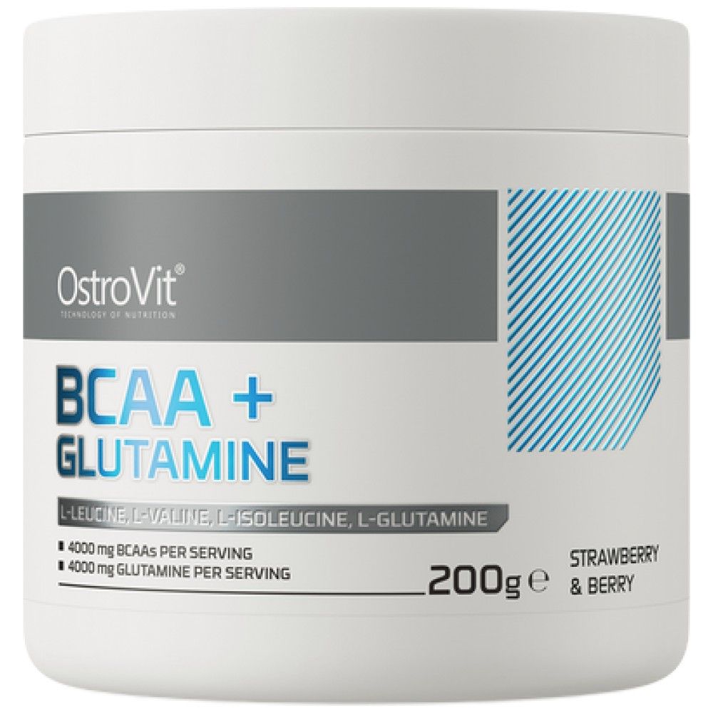 BCAA + GLUTAMINE Powder - 200 grams - Nutra Best Europe