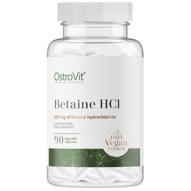 Betaine HCl 650 mg 90 capsules - Nutra Best Europe