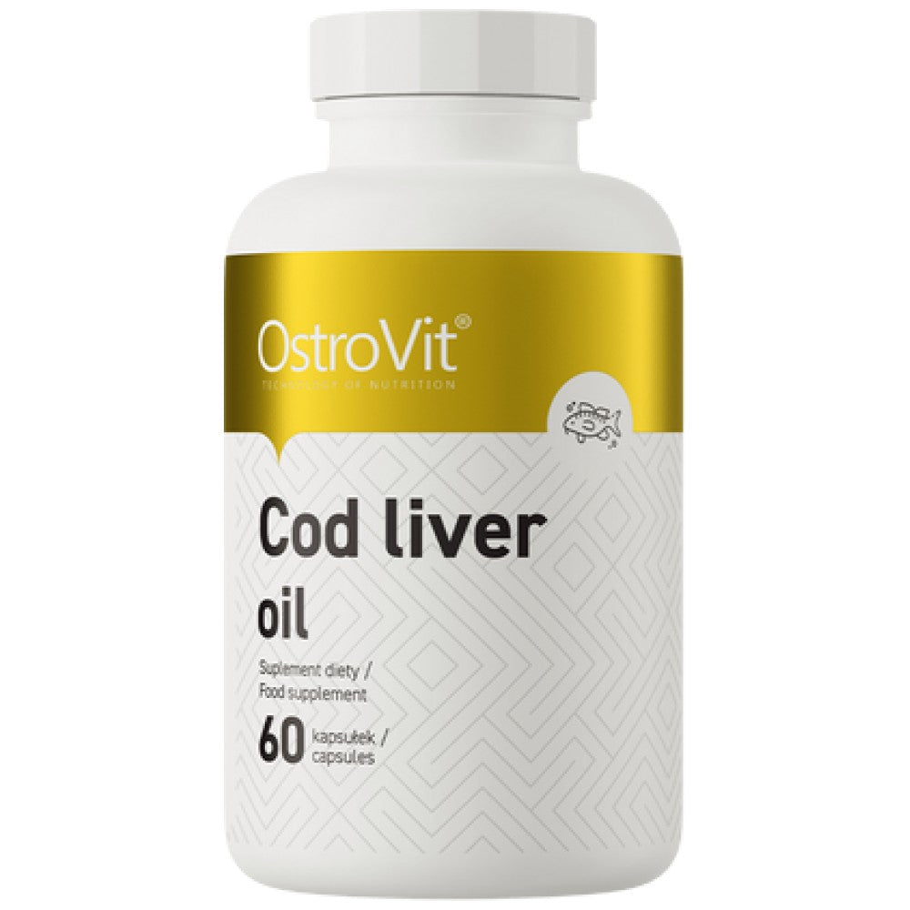 Cod Liver Oil 500 mg 60 Gel capsules - Nutra Best Europe