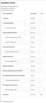 Fat Burner / Extreme 90 capsules - Nutra Best Europe