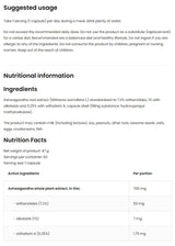 Ashwagandha 700 mg / Vege 60 capsules - Nutra Best Europe