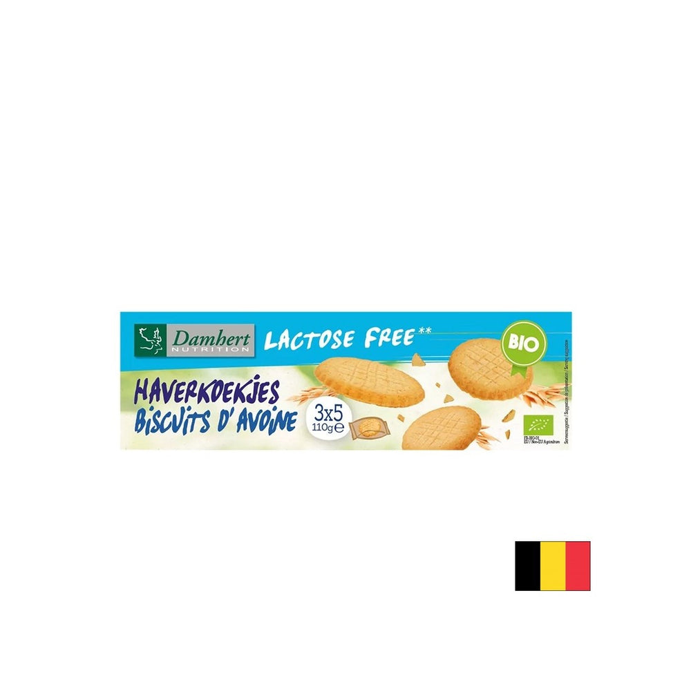 Oatmeal biscuits (lactose-free), ORGANIC, 110 g - Nutra Best Europe