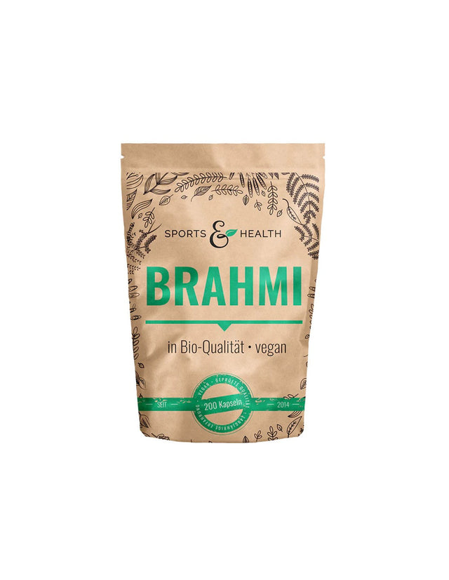 Memory and concentration - Brahmi (Bacopa monieri), 500 mg x 200 capsules - Nutra Best Europe