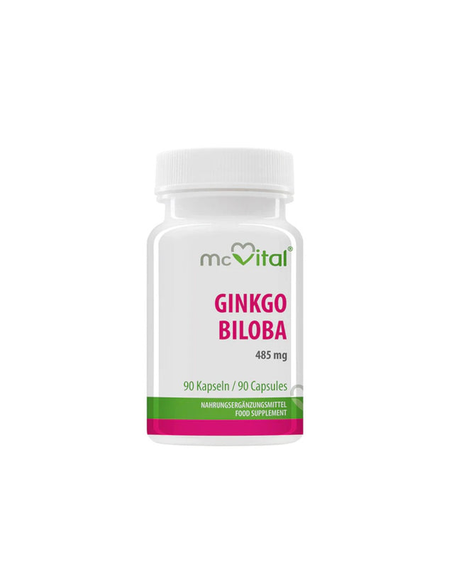 Memory and concentration - Ginkgo biloba, 485 mg x 90 capsules - Nutra Best Europe