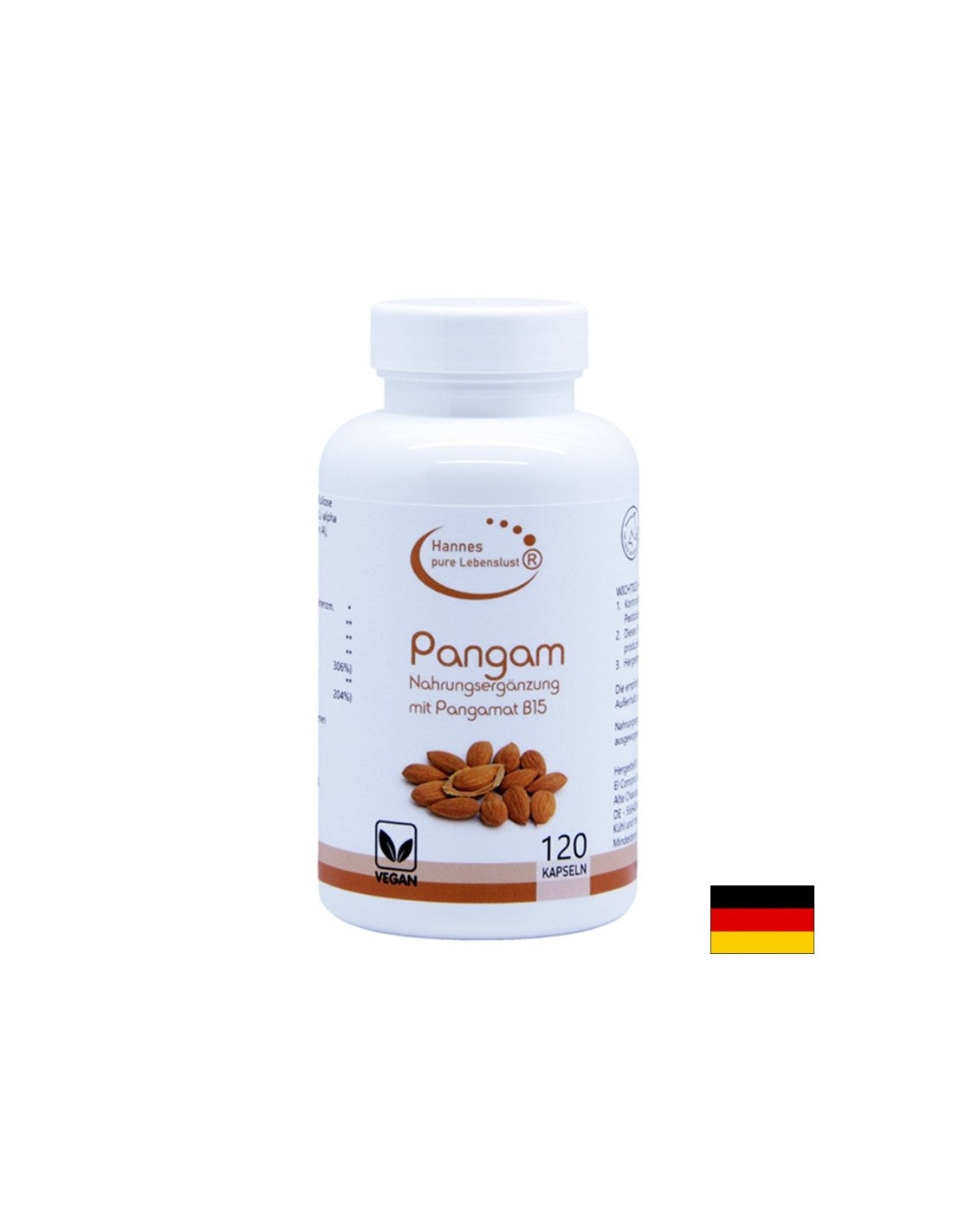 Pangam Nahrungsegänzung mit Pangamat B15 - Pangam (vitamin B15), 120 capsules El Compra - Nutra Best Europe