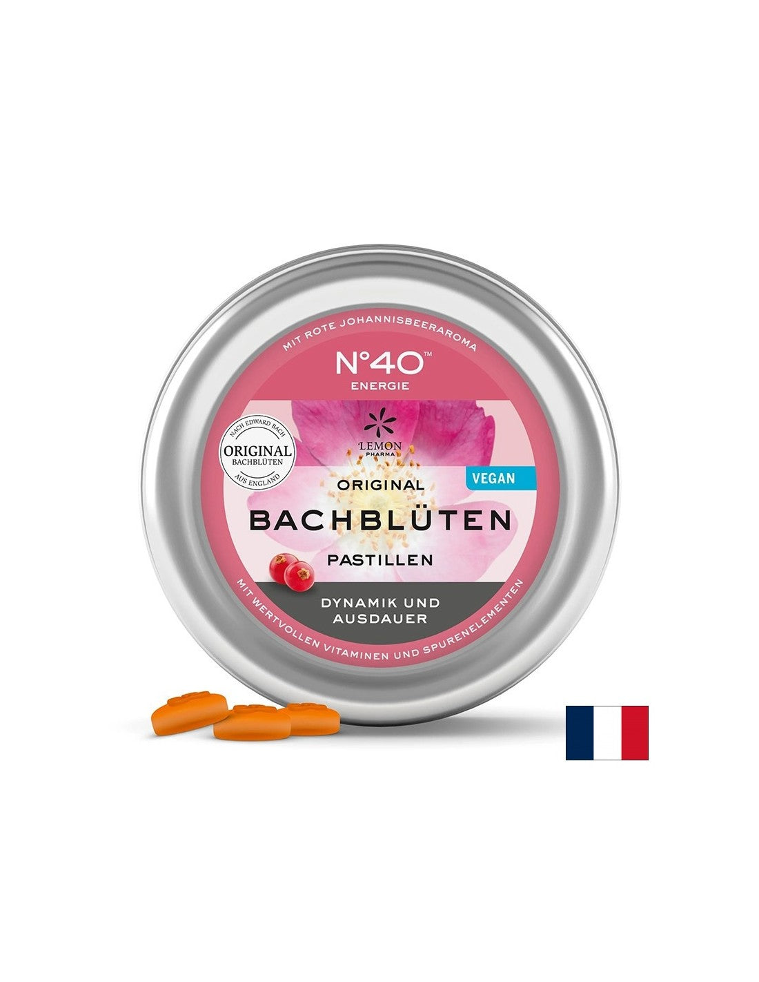 Dr. Bach lozenges - N°40 Energy, 50 g (~ 40 pieces) Lemon Pharma - Nutra Best Europe