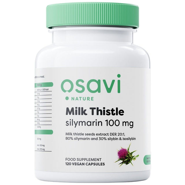 Milk Thistle | Silymarin 100 mg - 120 capsules - Nutra Best Europe