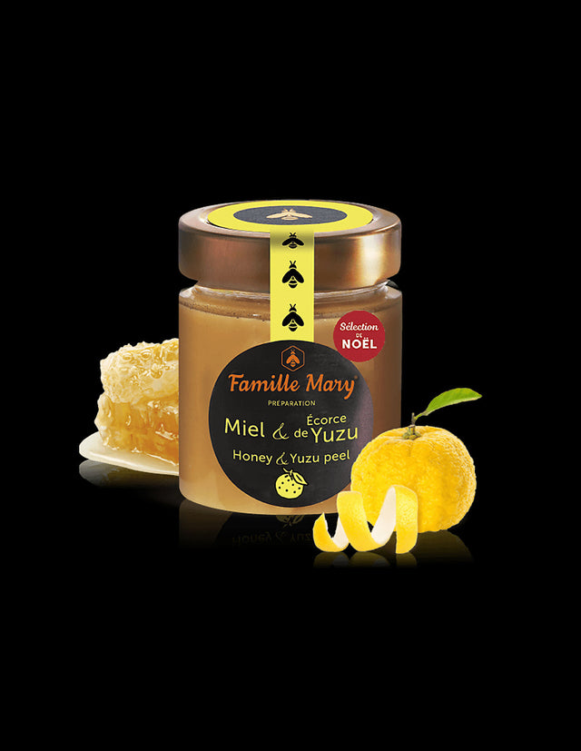 Honey from French flowers and Yuzu bark, 170 g - Nutra Best Europe