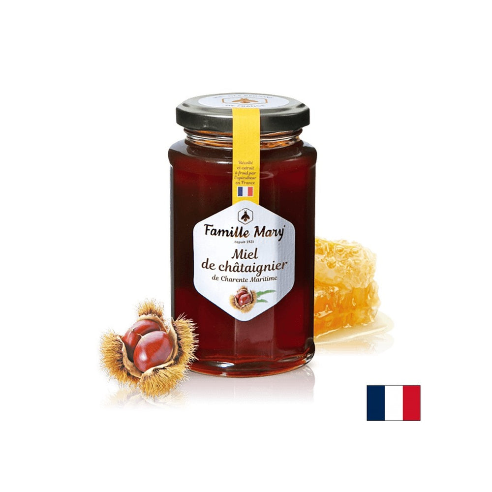 Chestnut honey (from the Charente-Maritime region, France), 360 g - Nutra Best Europe