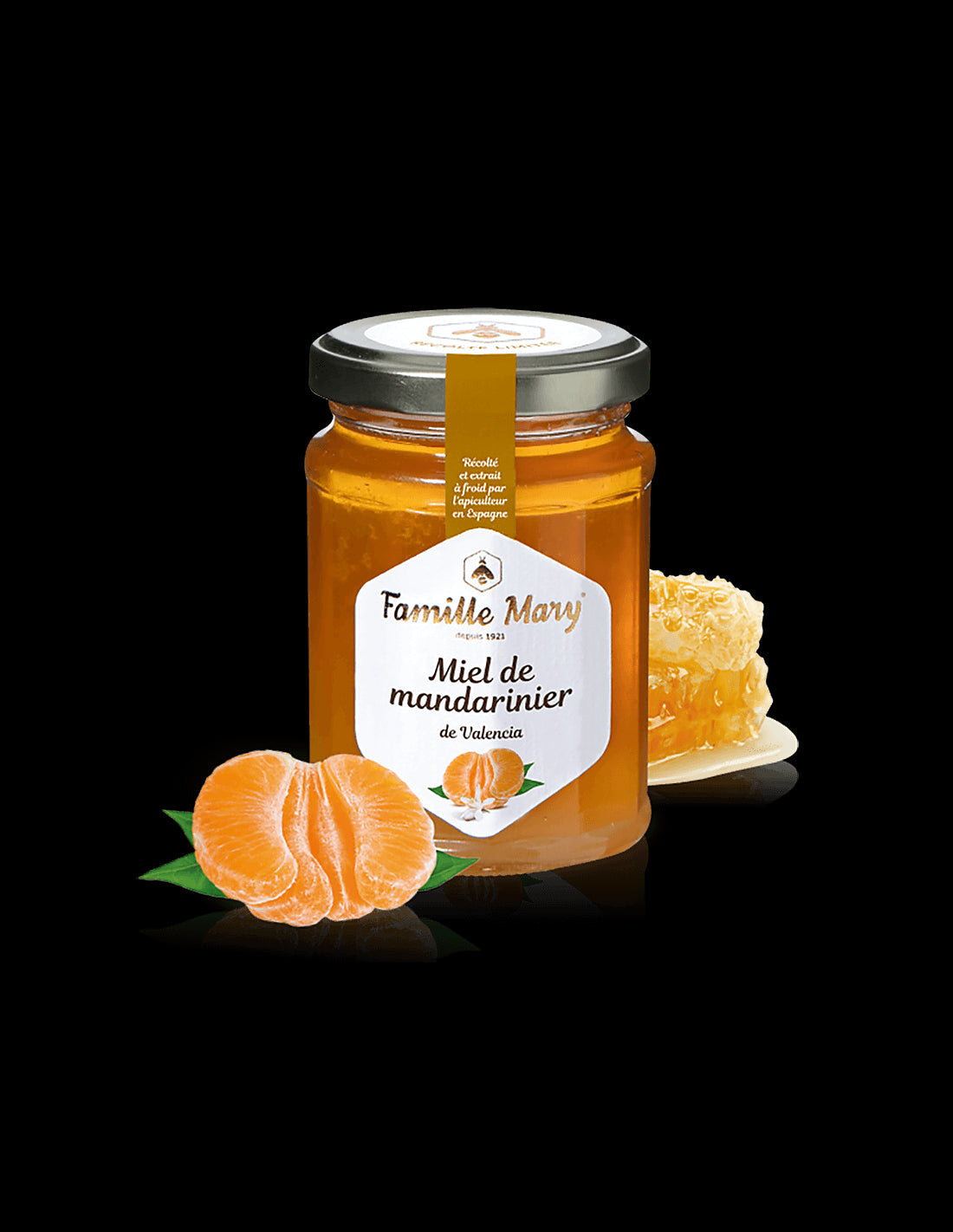 Bee honey from mandarin tree (from Valencia, Spain), 360 g - Nutra Best Europe