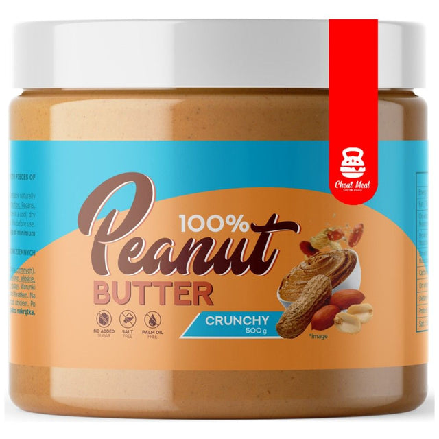 100% Peanut Butter / Crunchy - 500 grams - Nutra Best Europe