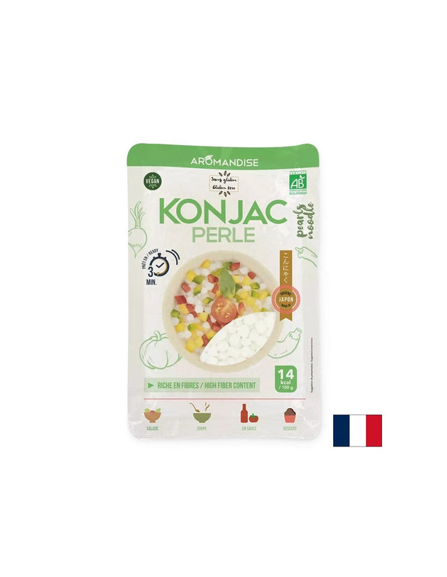 Dietary gluten-free pearls – 3 minutes cooking - From konjac flour and rice flour, 150 g - Nutra Best Europe