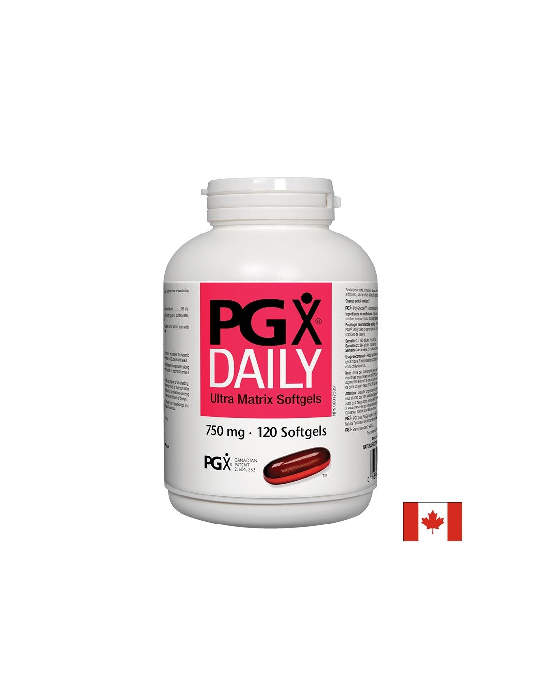 PGX® Daily Ultra Matrix / For weight loss / 750 mg x 120 softgel capsules Natural Factors - Nutra Best Europe