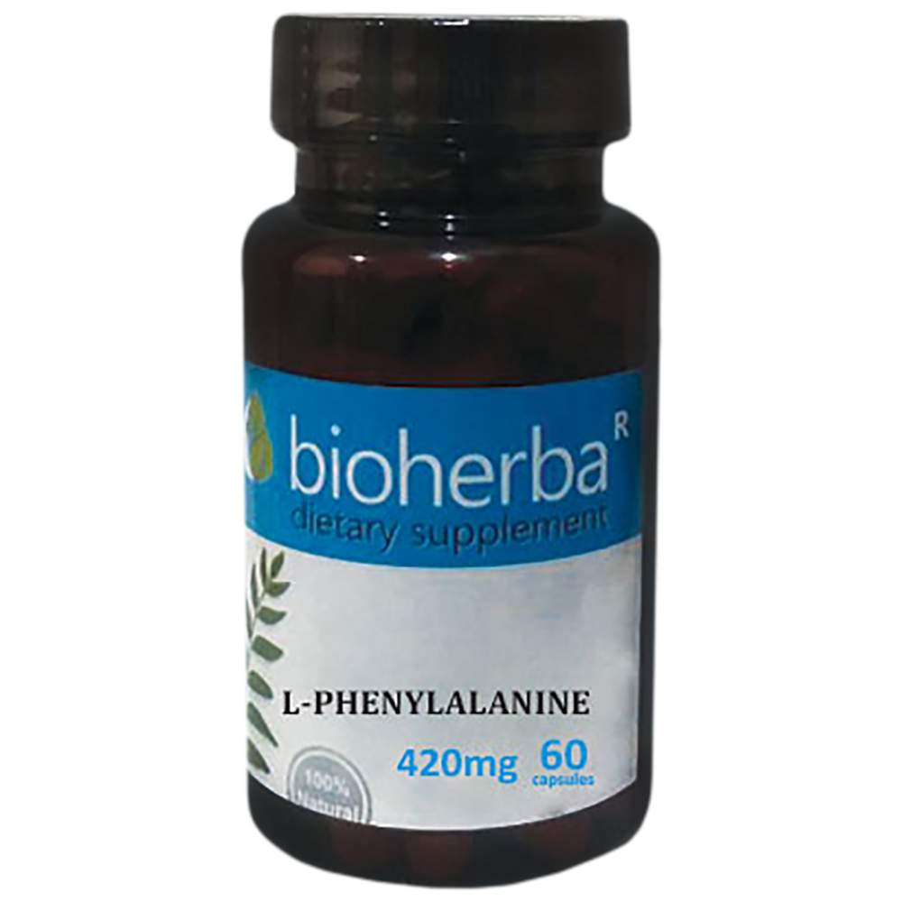 L-Phenylalanine 420 mg - 60 capsules - Nutra Best Europe