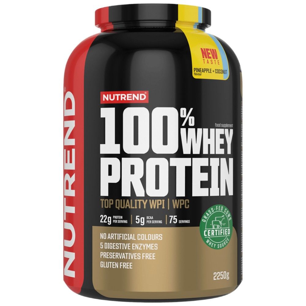 100% Whey Protein - 2250 grams - Nutra Best Europe
